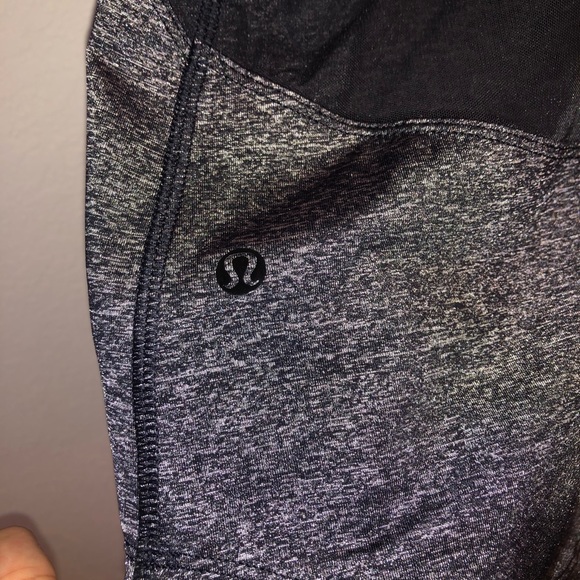 Lululemon Rare Gray and Black Mesh Tank - 6 - Picture 7 of 7